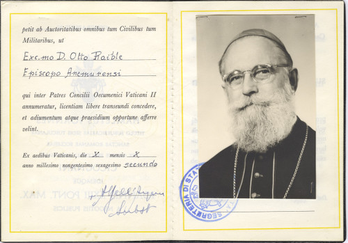 Passport for Otto Raible