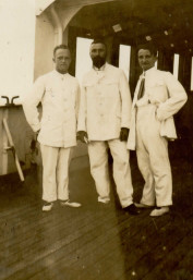 Br Stracke, Mueller and Nissl on boat to Australia